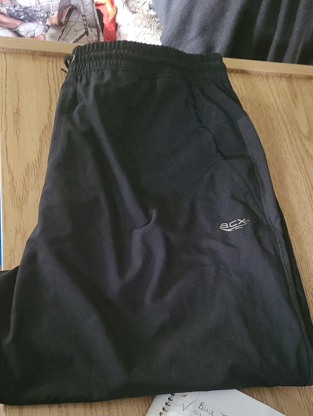 Black Mens Athletic Track Pants